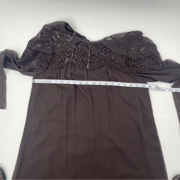 NWT - Rebecca Taylor Silk Boxy Lace Dress - Size 6 - Picture 5 of 13